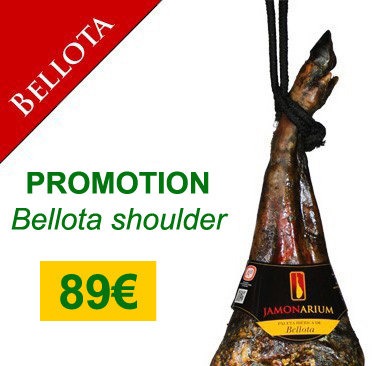 Angebot 5Kg iberischen Bellota Schinken Schulter, kaufen Sie das beste “Pata negra” 89 €